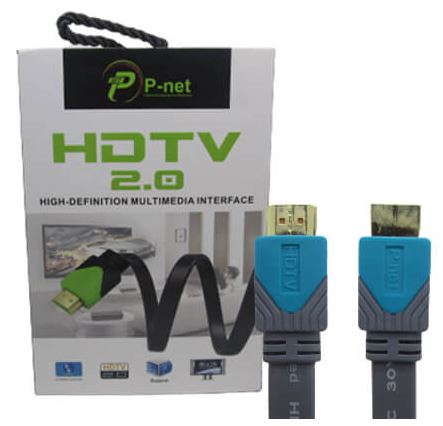 کابل پک مقوایی Hdmi FLAT P-NET 1/5m