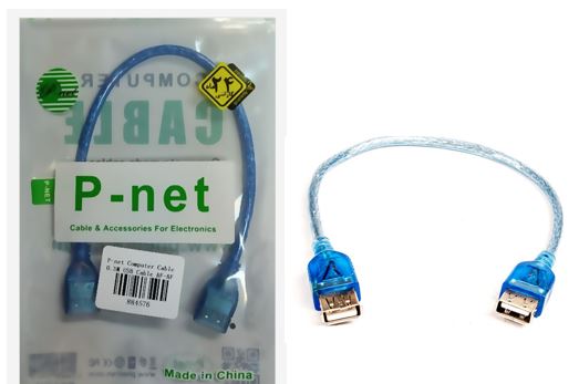 کابل Usb دوسرماده 30سانتی P-NET