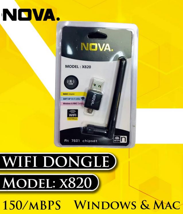 کارت شبکه آنتن دار کوتاه NOVA X-820