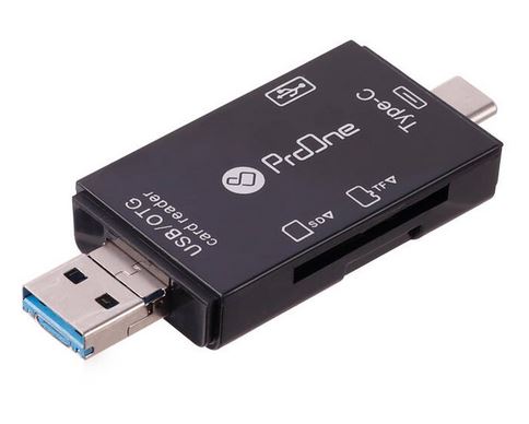 مبدل OTG TYPE-C +رم ریدر PROONE PCO 03