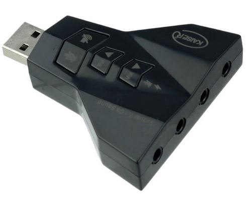 کارت صدا موشکی ولوم دار USB k-us93