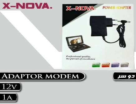 آداپتور 12V 1A دو سر NOVA