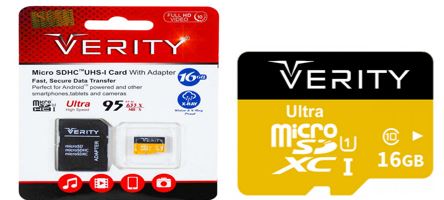 رم با خشاپ MICRO SD VERITY U1 95MB 32G