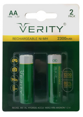 باطری قلمی شارژی -2عدد ی VERITY-HR6 2300 mAh