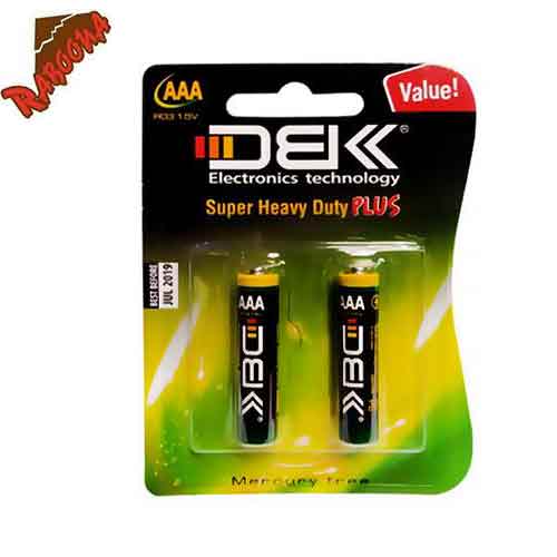 باطری نیم قلمی کارتی 2تایی DBK