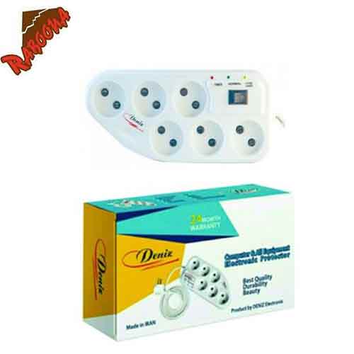 محافظ برق 6خانه کلید دار DENIZ با کابل 1.3M