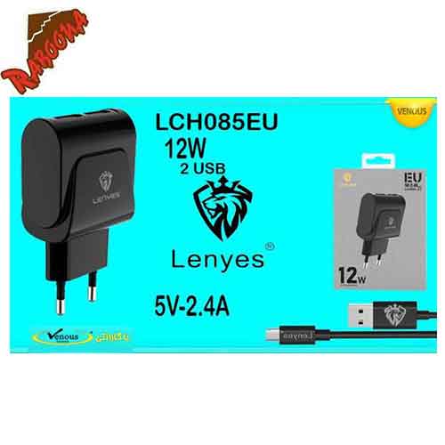 شارژر دو پورت باکابل اندروید2.4A Lenyes LCH085