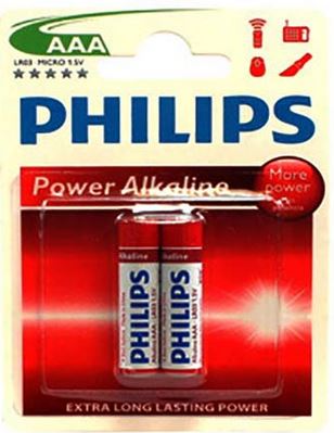 باطری قلمی آلکالاین 2تایی کارتی PHILIPS