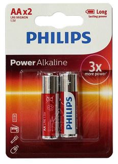 باطری نیم قلمی2تایی کارتی PHILIPS