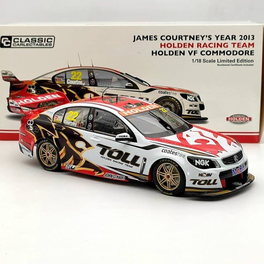 James Courtney's 2013 Toll for Holden VF Commodore #22 NO.18535 Diecast Model Toys Car Limited Collection -Limited 1000 pcs